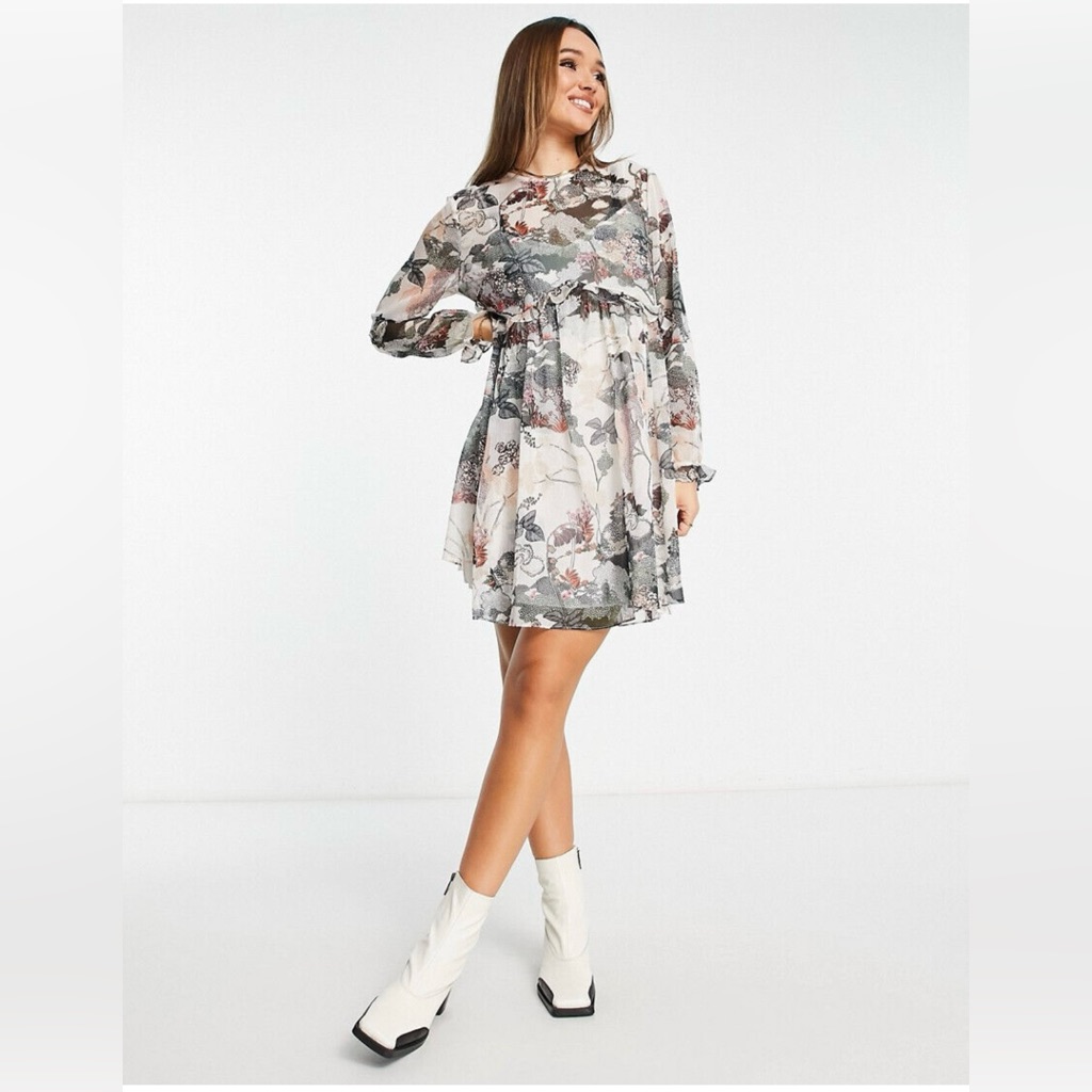 Ted Baker Remorra Willow Sheer Mini Dress
